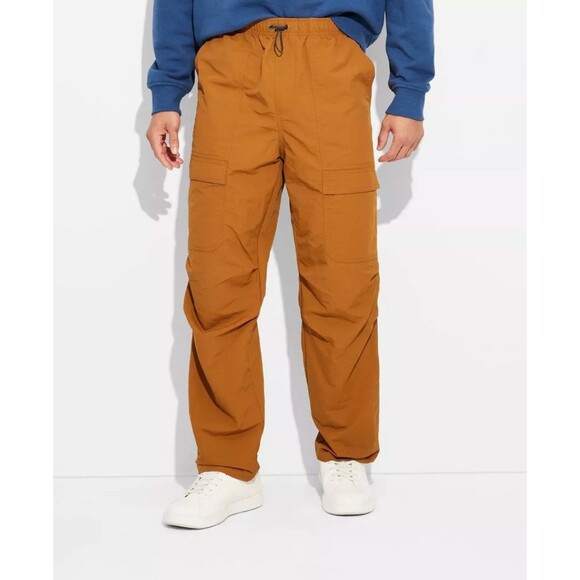 Mens Regular Fit Ankle Length Cargo Pants - Original Use - Brown XXL - Picture 2 of 3